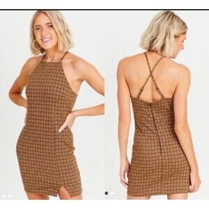 Altar’d state fall autumn retro mini Dress Small